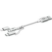 Mophie Charge and Sync 3 in 1 USB Cable 1m - White