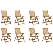 Vidaxl Folding Garden Chairs 8 Pcs Solid Acacia Wood Vidaxl Folding Garden Chairs 8 Pcs Solid Acacia Wood