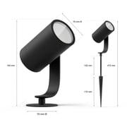 Philips 915005630101 Hue Spot Lily Base Kit 8 Watts Philips 915005630101 Hue Spot Lily Base Kit 8 Watts