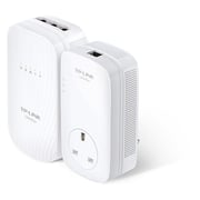TP-Link TLWPA8730KIT AV1200 Gigabit Power Line AC1750 Wi-Fi Kit With AC Pass Through