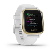 Garmin 010-02427-11 Smartwatch Venu Sq, NFC, White/Light Gold