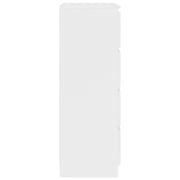 Vidaxl Sideboard White 60x35x98.5 Cm Engineered Wood Vidaxl Sideboard White 60x35x98.5 Cm Engineered Wood