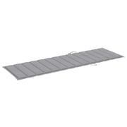 vidaXL Sun Lounger Cushion Grey 200x60x3 cm Fabric vidaXL Sun Lounger Cushion Grey 200x60x3 cm Fabric