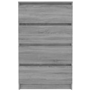 Vidaxl Sideboard Grey Sonoma 60x35x98.5 Cm Engineered Wood Vidaxl Sideboard Grey Sonoma 60x35x98.5 Cm Engineered Wood