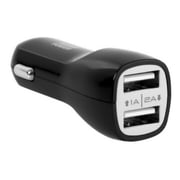 Xcell Dual USB Car Charger Black 3 in 1