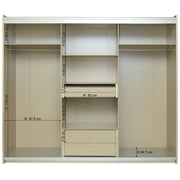 Milan Collection 3 Door Sliding Wardrobe Milan Collection 3 Door Sliding Wardrobe
