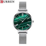 Curren CRN9076-SLVR/GREEN-Retro design & leisurely light weight