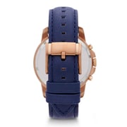 Fossil FS4835 Grant Chronograph Navy Leather Watch Fossil FS4835 Grant Chronograph Navy Leather Watch