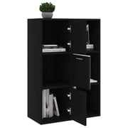 Vidaxl Storage Cabinet Black 60x29.5x90 Cm Engineered Wood Vidaxl Storage Cabinet Black 60x29.5x90 Cm Engineered Wood