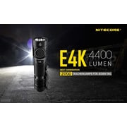 Nitecore E4k 4400 Lumen Edc Flashlight With 5000mah Usb-c Rechargeable Battery Nitecore E4k 4400 Lumen Edc Flashlight With 5000mah Usb-c Rechargeable Battery