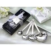 Kate Aspen Love Beyond Measure Spoons, Heart Shaped Measuring Spoons, Stainless Steel Kate Aspen Love Beyond Measure Spoons, Heart Shaped Measuring Spoons, Stainless Steel