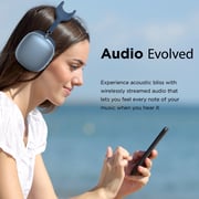 Promate Wireless Bluetooth Headphones, Ergonomic Over-ear Adjustable Bluetooth 5.0 Headset With Mic, Fm Radio, Tf Card Slot And Wired Mode 3.5mm Jack For Iphone 12, Gym, Travel, Office, Airbeat Blue Promate Wireless Bluetooth Headphones, Ergonomic Over-ear Adjustable Bluetooth 5.0 Headset With Mic, Fm Radio, Tf Card Slot And Wired Mode 3.5mm Jack For Iphone 12, Gym, Travel, Office, Airbeat Blue