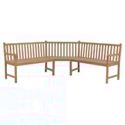 Vidaxl Garden Corner Bench 185x185x90 Cm Solid Teak Wood Vidaxl Garden Corner Bench 185x185x90 Cm Solid Teak Wood