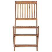 vidaXL Folding Outdoor Chairs 8 pcs Solid Acacia Wood