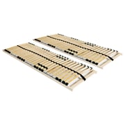 vidaXL Slatted Bed Bases 2 pcs with 28 Slats 7 Zones 90x200 cm