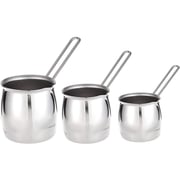 Korkmaz Flora Coffee Pot Set Stainless Steel Turkish Silver