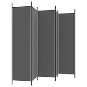 vidaXL 6-Panel Room Divider Anthracite 300x200 cm Fabric vidaXL 6-Panel Room Divider Anthracite 300x200 cm Fabric