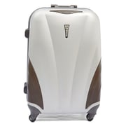Eminent E8W225WHT ABS Spinner Trolley Luggage Bag Ivory White 25inch