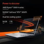 ASUS Vivobook Pro 14X M7400QE-OLED0R7W Creator Laptop - Ryzen 7 3.2GHz 16GB 1TB 4GB Win11 14inch OLED White English/Arabic Keyboard