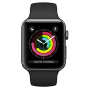 Apple Watch Series 3 GPS - 42mm Space Grey Aluminium Case with Black Sport Band Apple Watch Series 3 GPS - 42mm Space Grey Aluminium Case with Black Sport Band