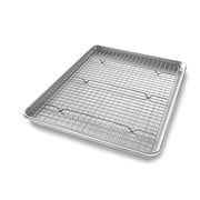 Usa Pan Half Sheet Baking Pan And Bakeable Nonstick Cooling Rack, Metal