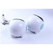 Kisonli USB Mini speaker Set White/Black