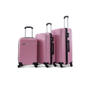 Para John Lightweight 3-pieces Abs Hard Side Travel Luggage Trolley Bag Set With Lock Unisex Hard Shell Strong Para John Lightweight 3-pieces Abs Hard Side Travel Luggage Trolley Bag Set With Lock Unisex Hard Shell Strong