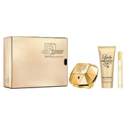 Paco Rabanne Lady Million 80ml+100ml BodyLotion+10ml Travel Spray Giftset Women
