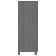 vidaXL Shoe Cabinet HAMAR Dark Grey 85x40x108 cm Solid Wood Pine vidaXL Shoe Cabinet HAMAR Dark Grey 85x40x108 cm Solid Wood Pine
