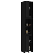 Vidaxl Bathroom Cabinet Black 30x30x183.5 Cm Engineered Wood Vidaxl Bathroom Cabinet Black 30x30x183.5 Cm Engineered Wood