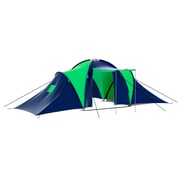 Vidaxl Camping Tent Polyester 9 Persons Blue-green Vidaxl Camping Tent Polyester 9 Persons Blue-green