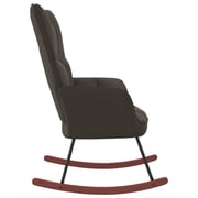 vidaXL Rocking Chair Dark Grey Velvet vidaXL Rocking Chair Dark Grey Velvet
