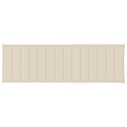vidaXL Sun Lounger Cushion Cream 200x70x3 cm Fabric vidaXL Sun Lounger Cushion Cream 200x70x3 cm Fabric