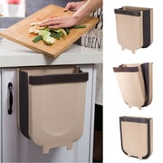 Consumix Hanging Trash Can Folded For Kitchen Cabinet Door, Collapsible Foldable Trash Bin Plastic Non-toxic Sturdy, Brown Consumix Hanging Trash Can Folded For Kitchen Cabinet Door, Collapsible Foldable Trash Bin Plastic Non-toxic Sturdy, Brown