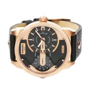 Diesel DZ7317 Mini Daddy Black Dual Time Dial Black Ion-plated Mens Watch Diesel DZ7317 Mini Daddy Black Dual Time Dial Black Ion-plated Mens Watch