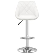 Vidaxl Bar Stools 2 Pcs White Faux Leather Vidaxl Bar Stools 2 Pcs White Faux Leather