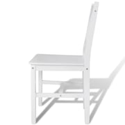 vidaXL Dining Chairs 2 pcs White Pinewood vidaXL Dining Chairs 2 pcs White Pinewood
