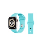 HuHa Replacement Band For Apple Watch Series 6/SE/5/4/3/2/1 44/42millimeter Light Blue