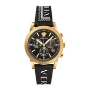 Versace Sport Tech Black Rubber Men Watch VELT00119