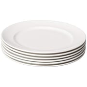 Fortessa Fortaluxe Superwhite Vitrified China Dinnerware, Cassia 10 5/8-Inch Dinner Plate, Set Of 6 Fortessa Fortaluxe Superwhite Vitrified China Dinnerware, Cassia 10 5/8-Inch Dinner Plate, Set Of 6