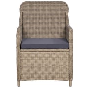Vidaxl Outdoor Chairs With Cushions 2 Pcs Poly Rattan Brown Vidaxl Outdoor Chairs With Cushions 2 Pcs Poly Rattan Brown