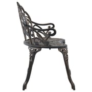 Vidaxl Bistro Bench 100cm Bronze Cast Aluminium Vidaxl Bistro Bench 100cm Bronze Cast Aluminium