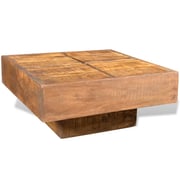 vidaXL Coffee Table Brown Square Solid Mango Wood vidaXL Coffee Table Brown Square Solid Mango Wood
