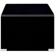 vidaXL Coffee Table Black 98x45x31 cm Tempered Glass vidaXL Coffee Table Black 98x45x31 cm Tempered Glass