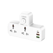 Ldnio Double Plug Adaptor With Touch Control Nightlight, 2 Way Plugs Extension Multi Sockets Wall Charger Adapter With 1 Usb-c & 2 Usb Slots Pd & Qc3.0, Power Socket For Home,office- Ldnio Double Plug Adaptor With Touch Control Nightlight, 2 Way Plugs Extension Multi Sockets Wall Charger Adapter With 1 Usb-c & 2 Usb Slots Pd & Qc3.0, Power Socket For Home,office-