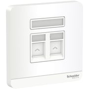 Schneider Electric AvatarOn, 2 data sockets, RJ45, cat6e, shuttered, White (Model Number-E8332RJS6_WE) Schneider Electric AvatarOn, 2 data sockets, RJ45, cat6e, shuttered, White (Model Number-E8332RJS6_WE)
