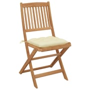 vidaXL Folding Garden Chairs 6 pcs with Cushions Solid Acacia Wood vidaXL Folding Garden Chairs 6 pcs with Cushions Solid Acacia Wood