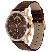 Tommy Hilfiger Kane Brown Leather Men Watch 1710400