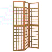 Vidaxl 3-panel Room Divider/trellis Solid Fir Wood 121x180.5 Cm Vidaxl 3-panel Room Divider/trellis Solid Fir Wood 121x180.5 Cm