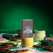 Zippo Classic Lighter Model 49395 American Dollars Great Seal Design | Windproof | Metal Material - Black Ice